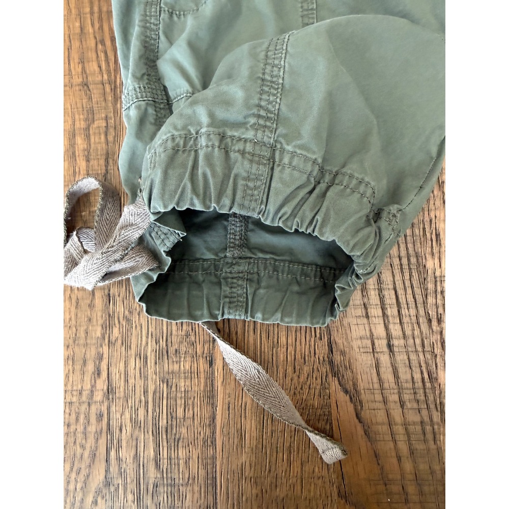 Coupe Collection Womens Olive Green Cotton Cargo Capri Pants Size 4 CLS91033 - Picture 4 of 10